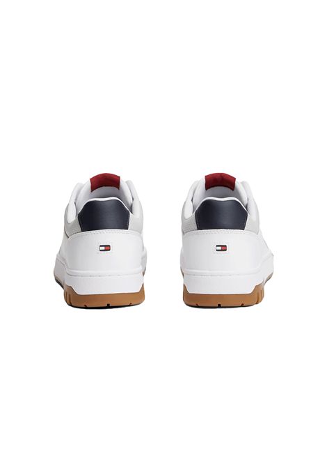 Tommy Hilfiger Basket Core Leather Shoes White Gum Men TOMMY HILFIGER | Sneakers | FM0FM05927-0GY